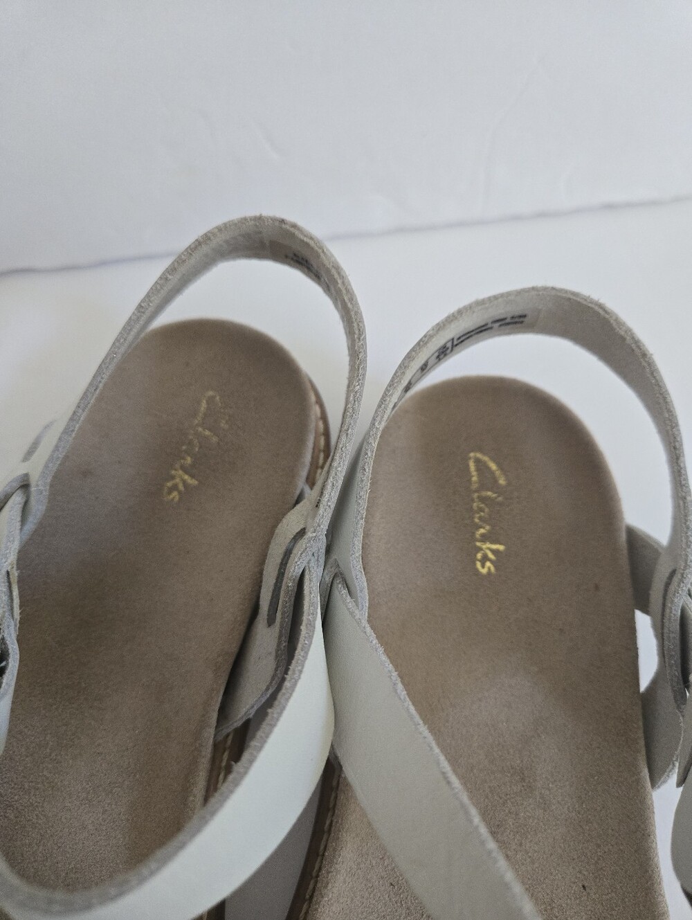 Clarks Corsio Strap Flat Sandals Taupe Size 6.5 - Picture 10 of 12